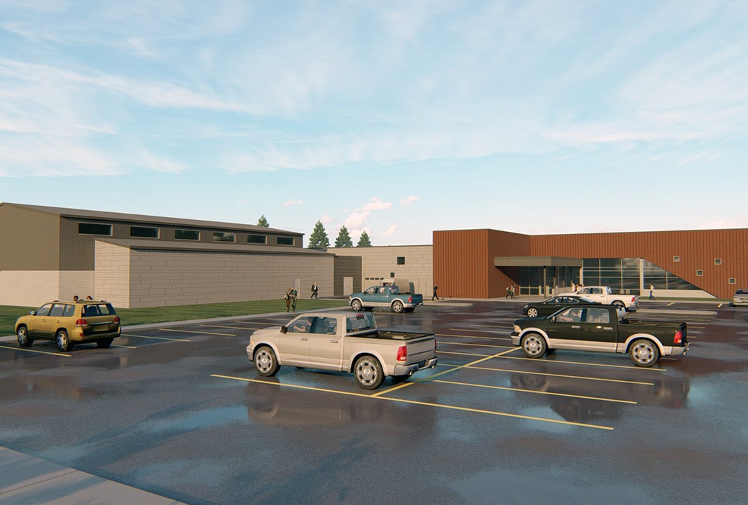 Calmar Secondary School Expansion Rendering